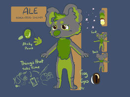 design and ref sheet for a personal oc